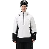 HIGH EXPERIENCE Ski Jacket Women with Recco 3L Snowboard Anorak Pullover Baggy Coat Hooded Insulated Hoodie Waterproof Warm