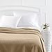 Amazon Brand – Pinzon Egyptian Cotton Herringbone Blanket - Full/Queen, Taupe
