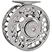Fiblink Saltwater Fly Fishing Reel with Large Arbor 2+1 BB, CNC machined Aluminum Alloy Body and Spool (5/6 Wt, Silver)