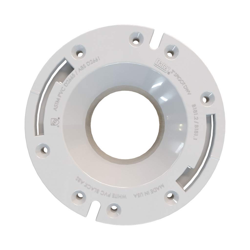 Photo 1 of Oatey 3 in. PVC Spigot Fit Closet Flange with Plastic Ring