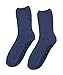 Silverts Men’s and Women’s Diabetic Gripper Non Skid Hospital Slipper Socks for Seniors - Adaptive Clothing Gift for Elderly - Soft Warm Fuzzy Grip Slip Resistant - Navy XL