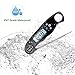 Rophie Digital Instant Read Food Thermometer Cooking Thermometer Meat Thermometer Kitchen Thermometer with Backlit LCD /Folding Probe for Easter, BBQ, Oven, Grill，Kitchen Candy, Meat Cooking (Black)