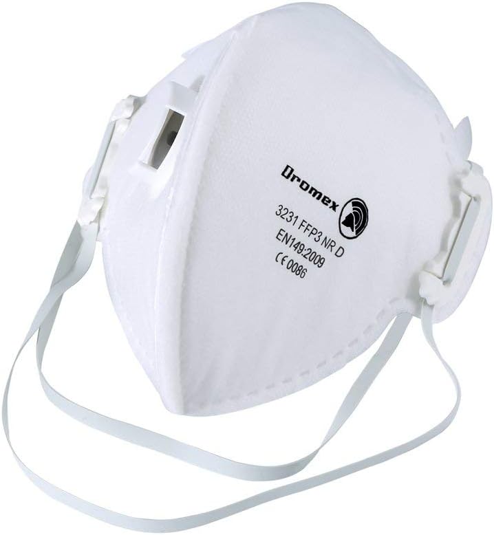 Valved Respirator, Dust Mask Face Respiratory Protection FFP3 With Cool Flow Valve