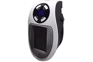 2026 Ecoheat Portable Ceramic Heater, Plug In Heater With Thermostat Rapidly Increase Temperature For Bathroom Bedroom (2PCS)