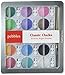 Classic Chalk Set by Pebbles Inc. | Basic Brights | Includes 30 chalks in various colors, applicator tool, and reusable pom-poms