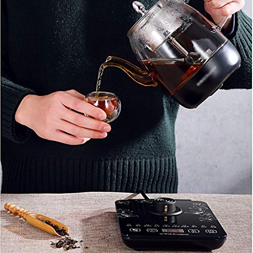 WSJTT Bollitore Elettrico, 1L Electric Glass Tea Kettle bollitore Cordless con Controllo di Temperatura, spegnimento… - immagine 4