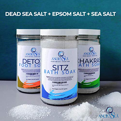 NEW Sitz Bath Salt 32 Ounces Dead Sea Salt and Epsom Salt Plus Pure