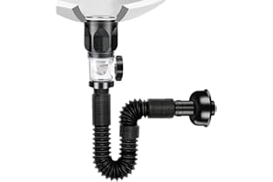 Flexible Sink Drain Pipe with Strainer, Anti-Clog Hair Catcher & Anti-Odor Trap for Bathroom Kitchen, 1-1/2 Inch Expandable P