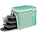 Evolutionize Meal Prep Insulated Lunch Bag - Meal Prep Cooler Bag Patent Pending Lunch Box includes Portion Control Meal Prep Containers + Ice Pack (3 Meal, Mint)