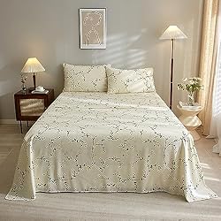 VClife Twin XL Sheet Set - 3 PC Floral Printed