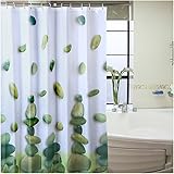 Sfoothome River Stone Printed Pattern ,Mildew Proof and Waterproof Polyester Fabric Shower Curtain for Bathroom 72 Inch By 72 Inch