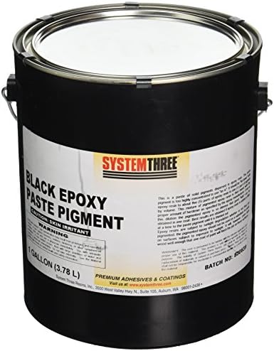System Three 3201A24 Black Paste Pigment Coating, 1 gal Can