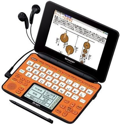 Amazon シャープ Brain 手書きパッド搭載カラー液晶電子辞書 学習モデル 音声対応100コンテンツ 学習100動画収録 オレンジ系 Pw Gc610 D 電子辞書