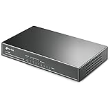 TP-Link 8-Port Fast Ethernet Unmanaged PoE Switch with 57W 4-PoE Ports | 802.3af | Plug and Play | Desktop| Metal | Limited Lifetime (TL-SF1008P)