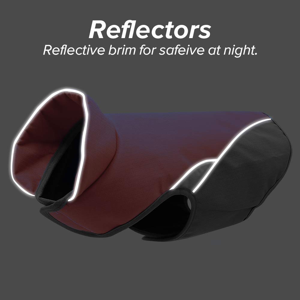 Clan_X Outdoors Dog Coat, Waterproof & Durable Warm Jacket Applied for All Year Around，Available Sizes in XS, S, M, L, XL, XXL.(XS, Orange)