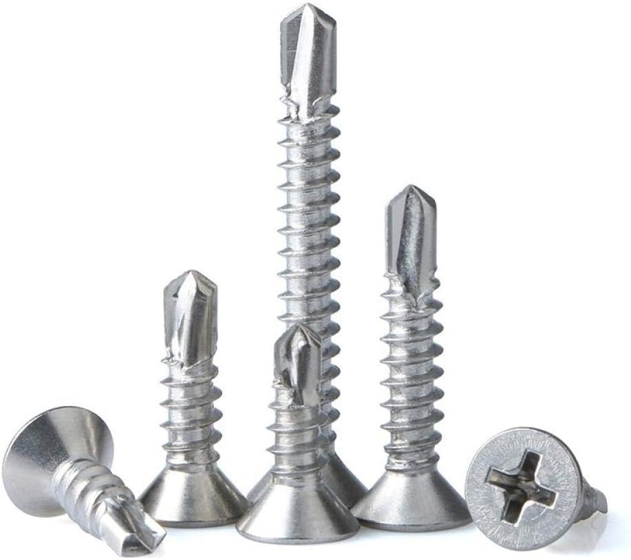 Selbstbohrende und selbstschneidende Schrauben mit versenktem Senkkopf aus EdelstahlM3,5 * 13