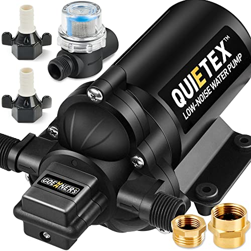 RV Water Pump, 12V DC Water Pump Quiet, 5GPM 45 PSI Water Diaphragm