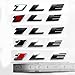 Yoaoo 1x OEM 1LE Emblem Badge Letter Rear Side Compatible with Zl1 1LE 1LE Door Matte Black Red