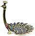 Welforth Peacock Enameled Pewter Ring/Jewelry Holder