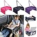 Kids Travel Tray - Waterproof, Portable Toddler Snack and Play Station with Mesh Storage Pockets - Activity Lap Desk for Car Seat, Stroller, Plane by EverythingINplace (Black)