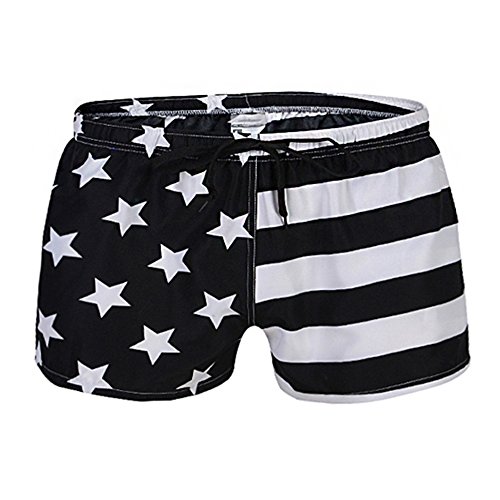 black american flag board shorts