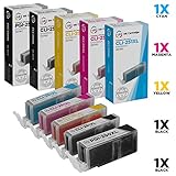 LD Compatible Canon PGI-250XL & CLI-251XL Set of 5 High Yield Inkjet Cartridges: 1 Pigment Black 6432B001, 1 Black 6448B001, 1 Cyan 6449B001, 1 Magenta 6450B001 and 1 Yellow 6451B001