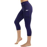 CompressionZ High Waisted Capri Compression Leggings for Women Tummy Control - Workout, Gym, Pilates, Travel, Yoga Pants