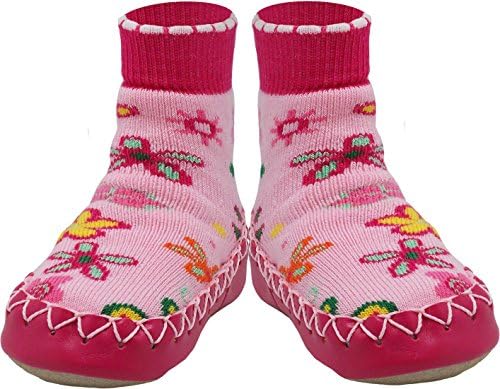 Wild Flowers Swedish Slipper Sock Moccasin