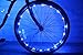 N&M Products Bike Wheel/Lights - Colorful Light Accessory for Bike - Perfect for Burning Man (Blue)
