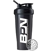BARE PERFORMANCE NUTRITION BPN Shaker Bottle, 28 oz, Black | BlenderBottle with Wire Whisk