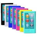 ColorYourLife 7pcs Soft Silicone Gel Skins Cases Covers for New iPod Nano 8th 7th Generation with Screen Protector in Retail Packaging