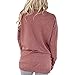 PORALA Comfy Long Sleeve Tunic Tops Blouses For Women Batwing Sleeve Casual Soft Sweatshirts T-Shirts With Pockets