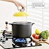 Kitchen-Stoneware-Cooking-Pot-Tureen-Soup-Casserole-Dish-with-Lid-Chinese-SoupClayEarthen-Pot-with-Double-Handle-and-Yellow-Lid-Ceramic-Cookware-Round-Black-25-Liter Kitchen Stoneware Cooking Pot Tureen Soup Casserole Dish with Lid, Chinese Soup/Clay/Earthen Pot with Double Handle and…
