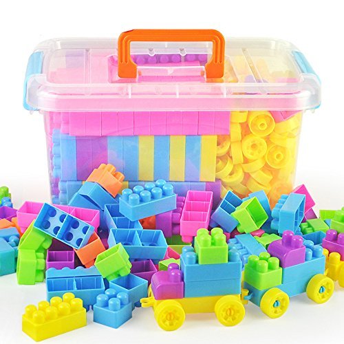 image for O-Toys 96 Pieces DIY Interlocking Toy Plastic Puzzl Creative Education