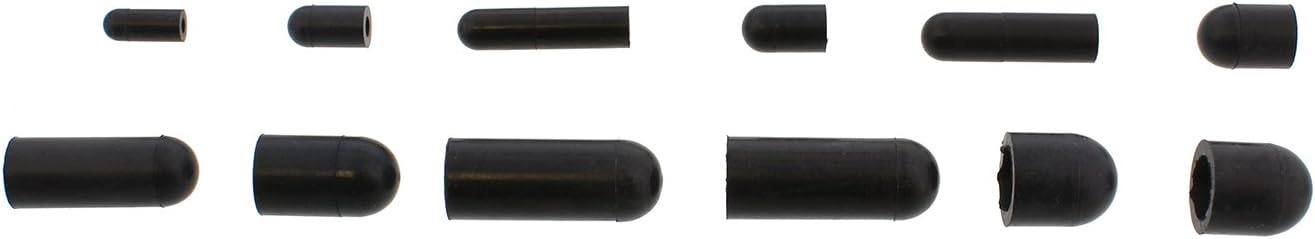 ABN Rubber Vacuum Cap 115-Piece Assortment Set – Automotive Carb Line & Hose Caps Kit for Carburetor, Manifold, More: Automotive