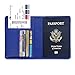 ACdream Passport Holder and Vaccine Card Holder Combo, Cover Wallet, Leather Travel Documents Organizer Protector, RFID Blocking, for Women/Men