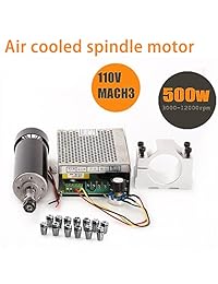 Rotor CNC de 500W, motor fresador 0,5 kw de aire e