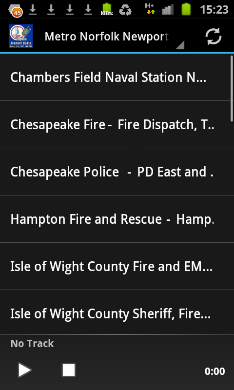 Virginia Scanner Radio - Police, Fire, EMS