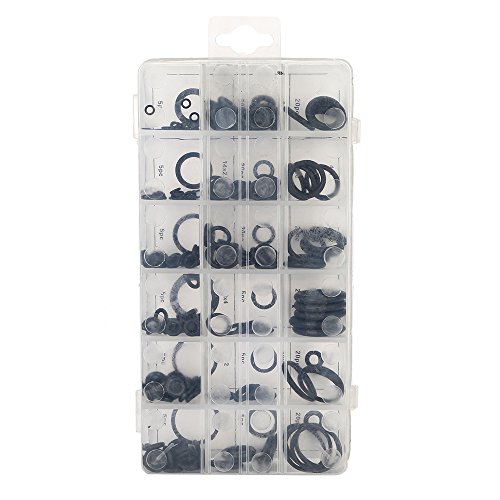 DIFEN 225 Pcs/18 Sizes Rubber O-Ring Sealing Gasket/Washer Seal Assortment Set for Plumbing,Automotive,General Repair with Case