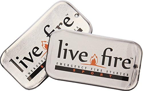 LIVE FIRE Men's Sport Duo Fire Starter, Silver, Medium