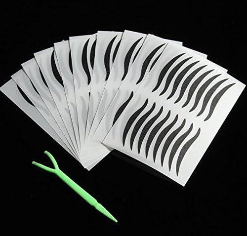 80 Pairs Black Eyeliner Double Eyelid sticker Eye Liner Temporary Tattoo by Micro Shops