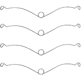 4 Pcs S99140208 Bathroom Grille Springs Clips | Fits for Broan Nutone Vent Fans ,Bathroom Ceiling Fan,rille Springs Replacement Compatible With QT,QTN,RB,RN Series