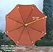 Formosa Covers 11 Foot 8 Ribs Replacement Umbrella Canopy for Outdoor Octagonal Market Patio (Canopy ONLY) (Terra Cotta)
