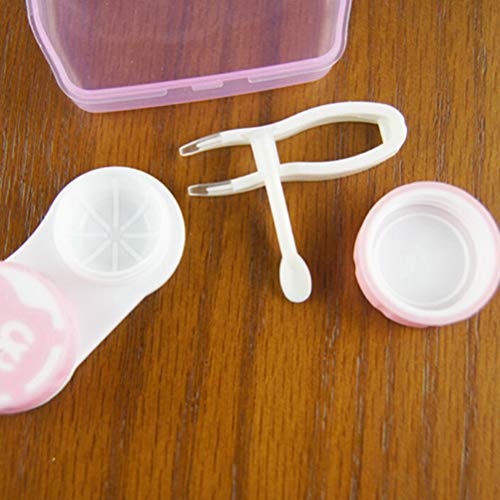 Lannmart 1set Travel Glasses Contact Lenses Box 6.5 x 4 x2cm Contact Lens Case for Eyes Care Kit Holder Container Gift