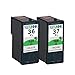 YATUNINK Remanufactured 36 37 Ink Cartridges Combo Pack Replacement for Lexmark 36xl and 37xl Ink Cartridges for Lexmark X3650 X4650 X5650 X5650es X6650 X6675 Z2420 Printer Ink (1Black 1Color)