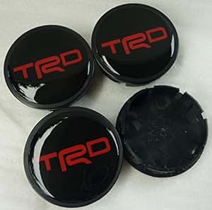 Amazon.com: Cap 54 MM Toyota Red TRD Text Resin Sticker