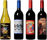 Craft Wine Select Mixed Pack NV California Chardonnay, Cabernet Sauvignon, Zinfandel, Red Wine Blend, 4 Pack 750 ml 4 x 750 mL
