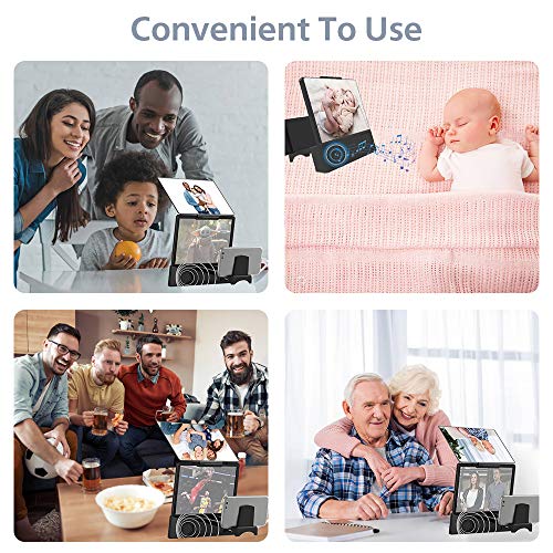 GLISTON 8'' 3D Phone Screen Enlarger with Bluetooth Speaker, Screen