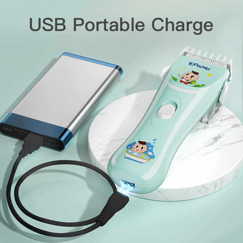 ENSSU Quiet Baby Hair Clippers, Lower Noise Haircut Trimmers for