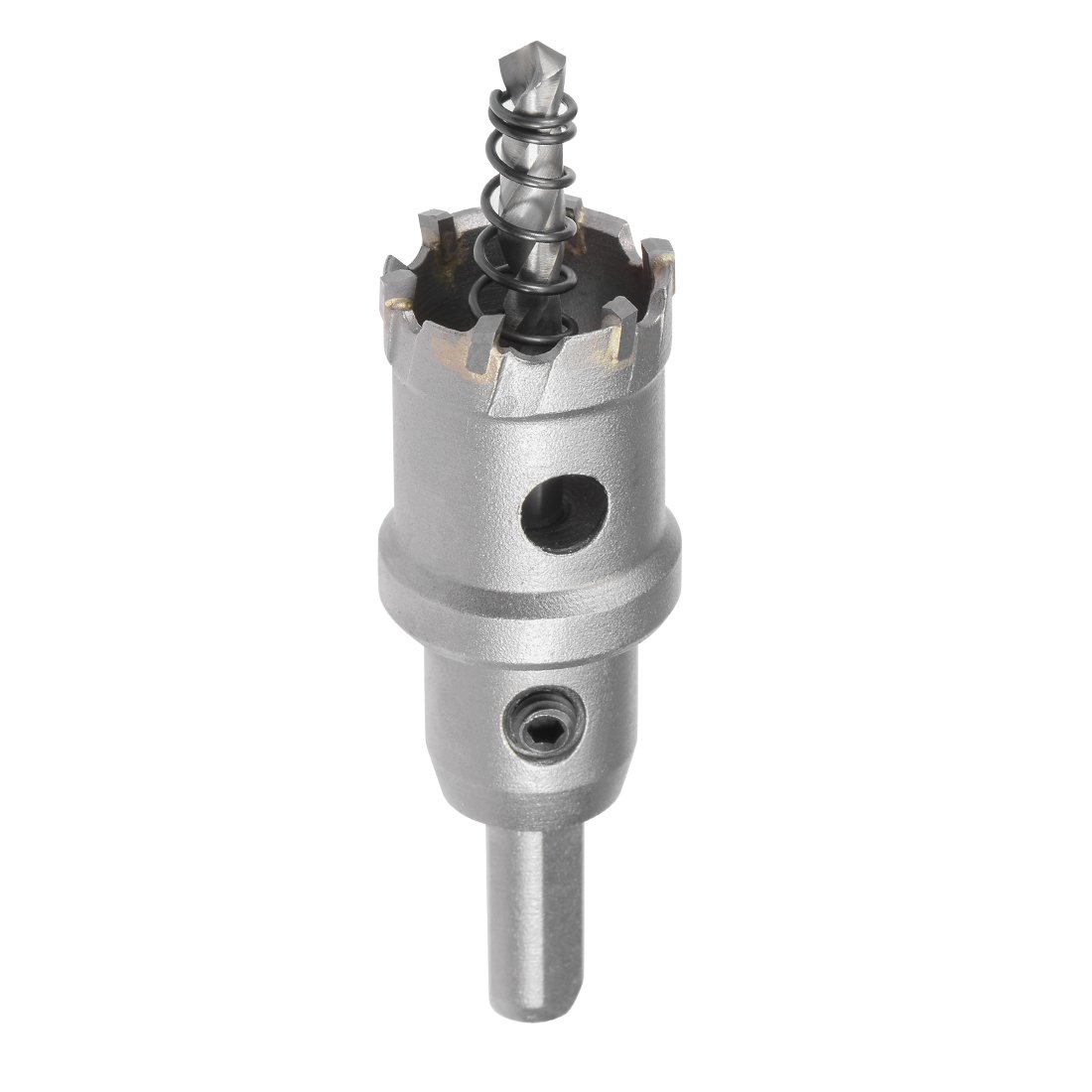 sourcingmap Carbide Hole Saw Drill Bit, 27mm Hole Cutter for Stainless Steel Alloy Cast Iron Copper Metal Sheet, with Limit Step